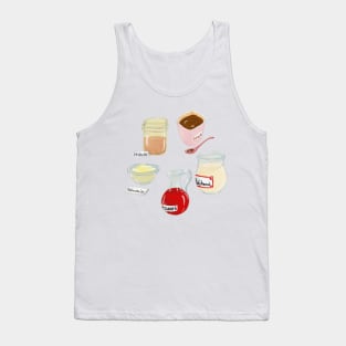 Five French sauces - a heart for cooking Tank Top
